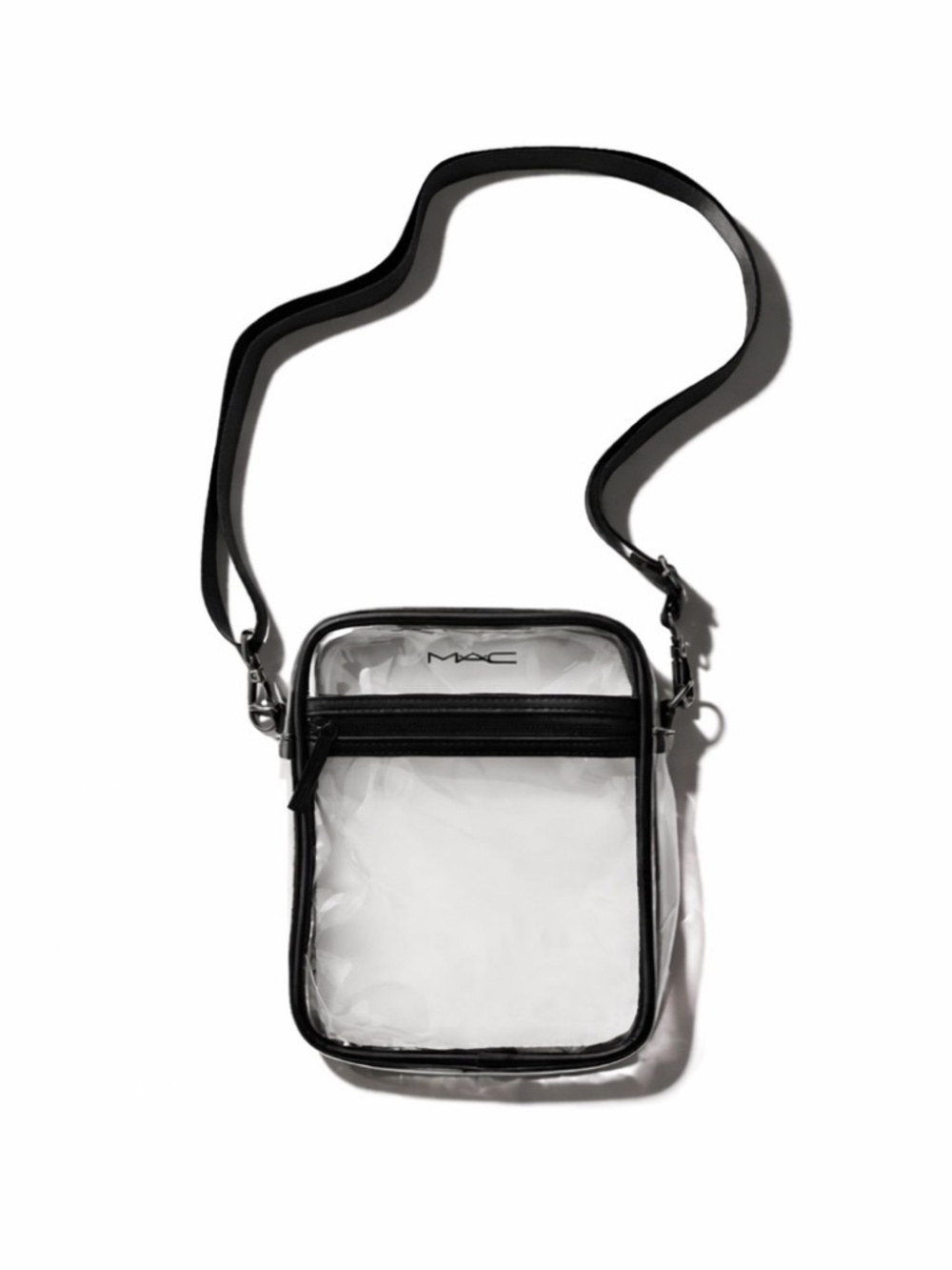 MAC Cosmetics Clear & Black Crossbody Bag